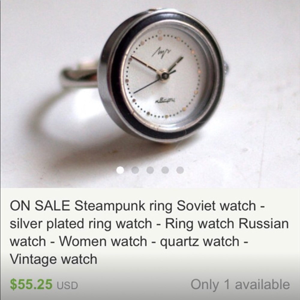 Vintage watch ring